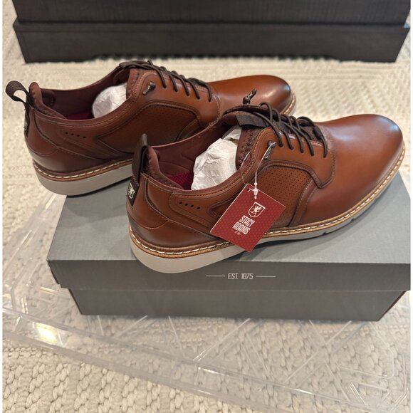 Stacy Adams Men\'s Score PlainToe Oxford Shoes (Cognac, US Size 9M) main image 4
